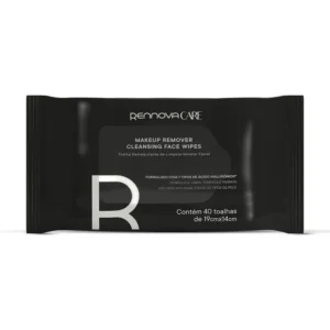 Rennova Care Makeup Remover Cleansing Face Wipes 40 Un (Preto)